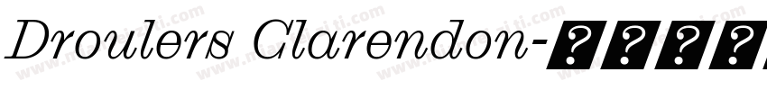 Droulers Clarendon字体转换